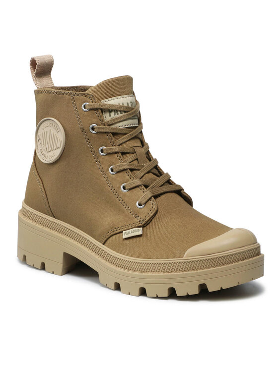 Palladium Palladium Turistická obuv Pallabase Twill 96907-204-M Zelená