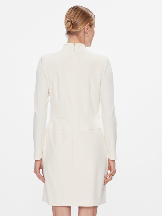 DKNY DKNY Koktel haljina DD3J1430 Écru Regular Fit