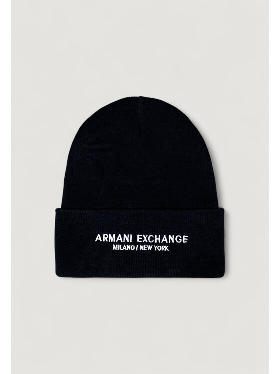 Armani Exchange Armani Exchange Czapka BEANIE HAT Niebieski