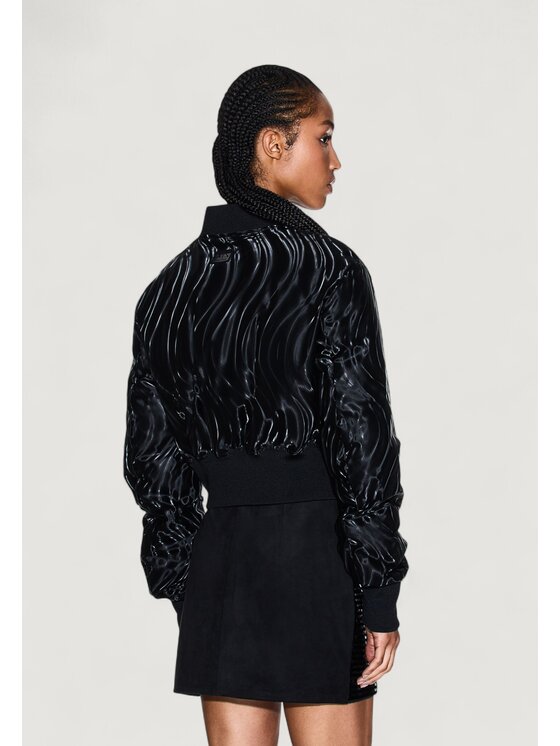 Armani Exchange Armani Exchange Giacca di pelle BLOUSON JACKET Nero Casual Fit