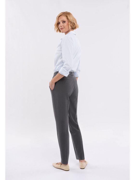 Volcano Volcano Chinosy R-MARSA Szary Regular Fit