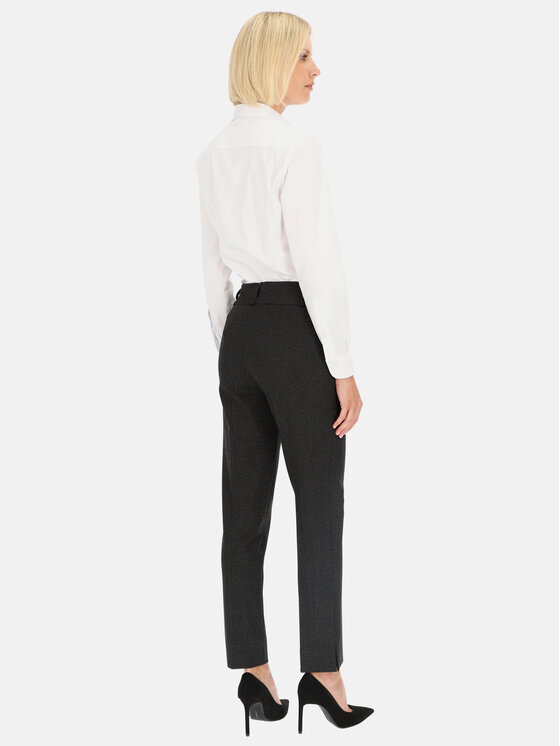 Potis & Verso Potis & Verso Spodnie damskie Kera Czarny Regular Fit