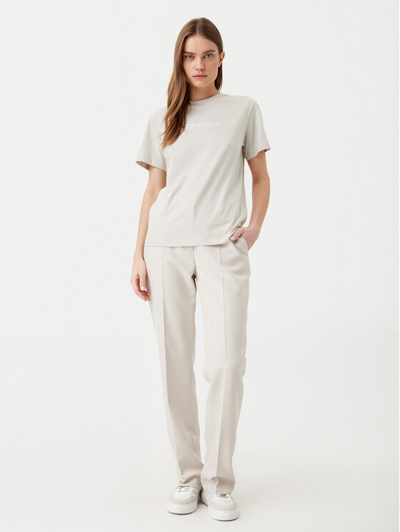 Calvin Klein Calvin Klein Тишърт Hero Logo K20K205448 Сив Regular Fit