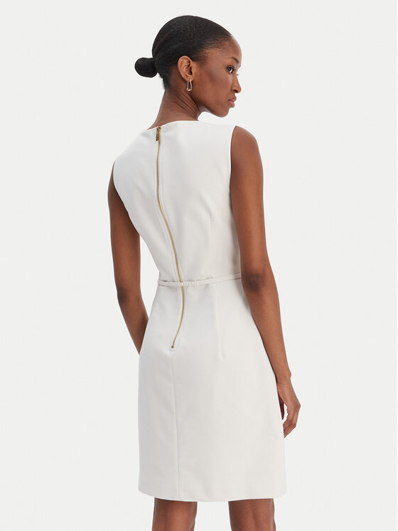 Marciano Guess Marciano Guess Коктейлна рокля 6RGK17 7311A Бял Regular Fit