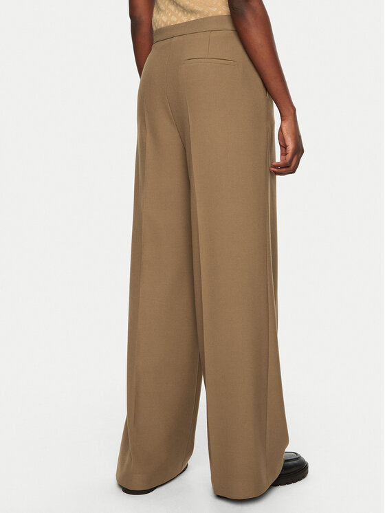 BOSS BOSS Spodnie palazzo Tupita 50531846 Brązowy Wide Leg