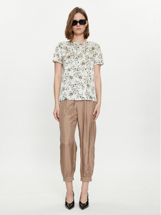 Marella Marella T-Shirt Hobby 2413111161 Zielony Regular Fit