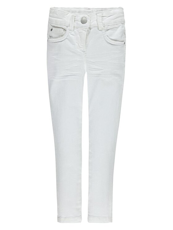 Kanz Kanz Spodnie materiałowe 1716864-1000 Biały Basic Fit