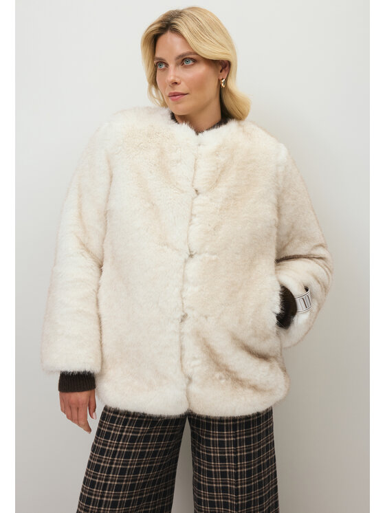 BIZUU BIZUU Kožešina WINTER WARM FLUFFY FUR Bílá Standard Fit
