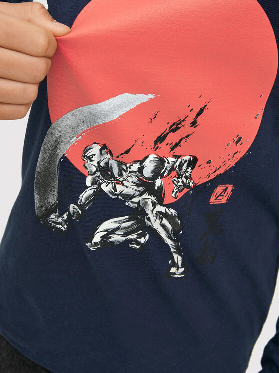 Jack & Jones Junior Jack & Jones Junior Bluzka MARVEL 12217803 Granatowy Regular Fit