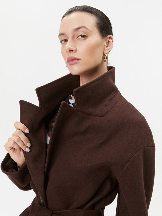 Vila Vila Cappotto di transizione 14084347 Marrone Regular Fit