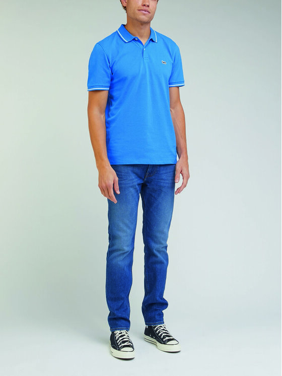 Lee Lee Polo L61ARLA13 112330618 Niebieski Regular Fit