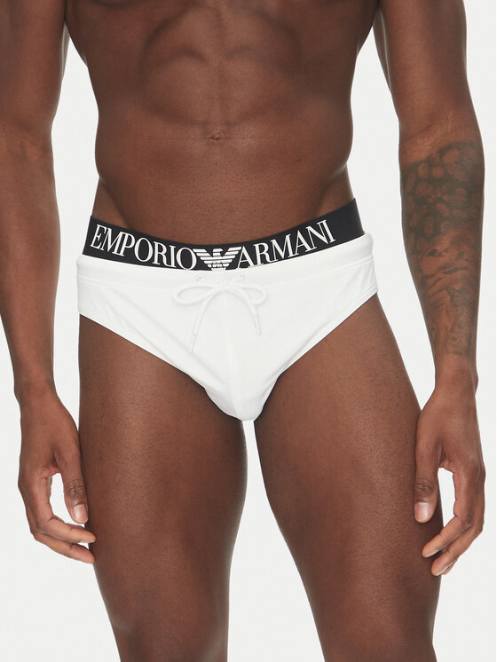 Férfi Férfi fürdőnadrág Emporio Armani, Méret: XL, Fehér, EM000582 AF12329 U0002