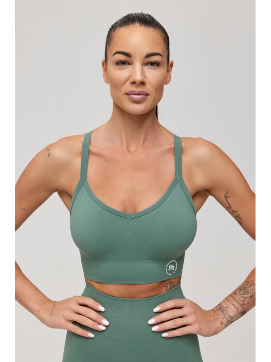 ROUGH RADICAL ROUGH RADICAL Biustonosz sportowy SEAMLESS CLASSIC SPORTS BRA Zielony
