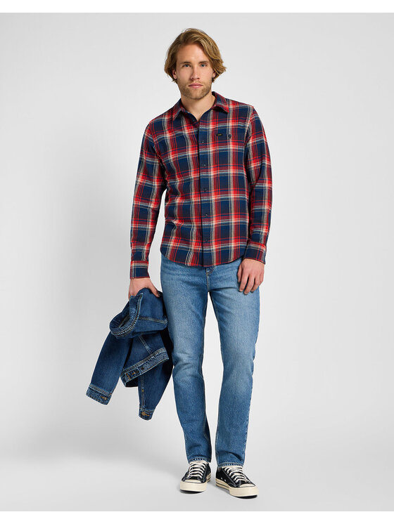 Lee Lee Jeansy 112355805 Niebieski Regular Fit