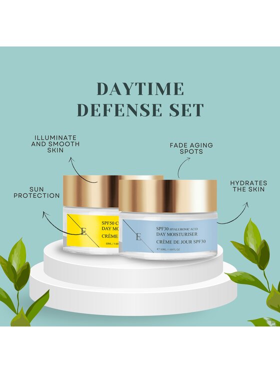 Erthskin London Erthskin London Krem na dzień z kwasem hialuronowym SPF 30 + Krem na dzień z kolagenem SPF 50 Krem na dzień