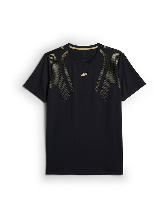 4F 4F Koszulka techniczna GOLDEN WARRIOR Czarny Regular Fit