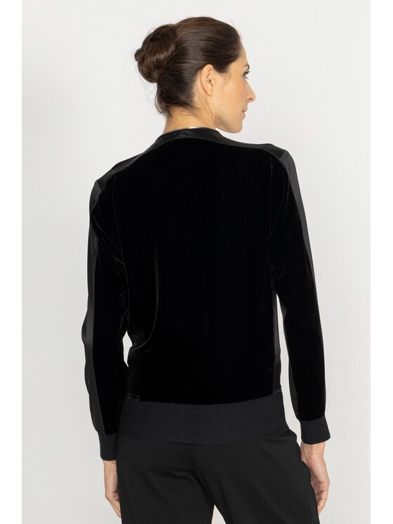 Deni Cler Milano Deni Cler Milano Bluza T-DC-W457-D5-80-90-1 Czarny Regular Fit