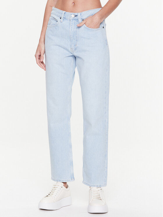 Calvin Klein Blugi K20K205162 Albastru celest Boyfriend Fit