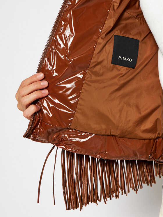 PINKO PINKO Zimné bundy Campari 1 Piumino 20202 PRR 1N12YB.Y66M Hnedá Regular Fit