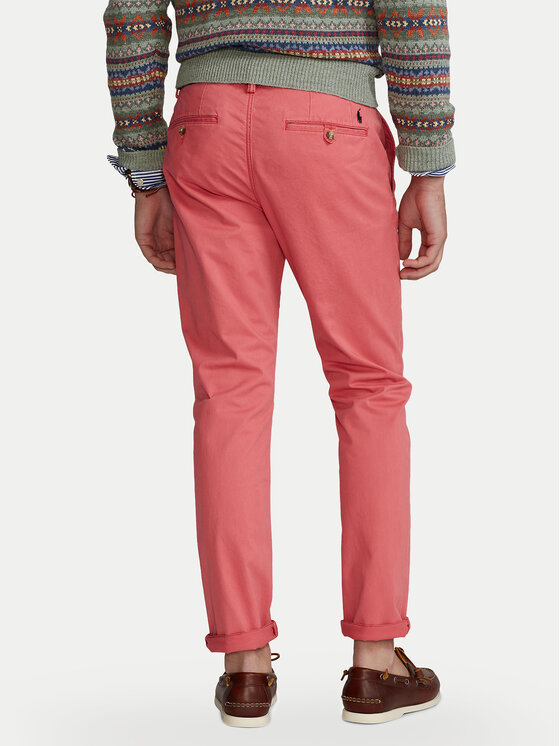 Polo Ralph Lauren Polo Ralph Lauren Chinosy 710704176005 Różowy Slim Fit