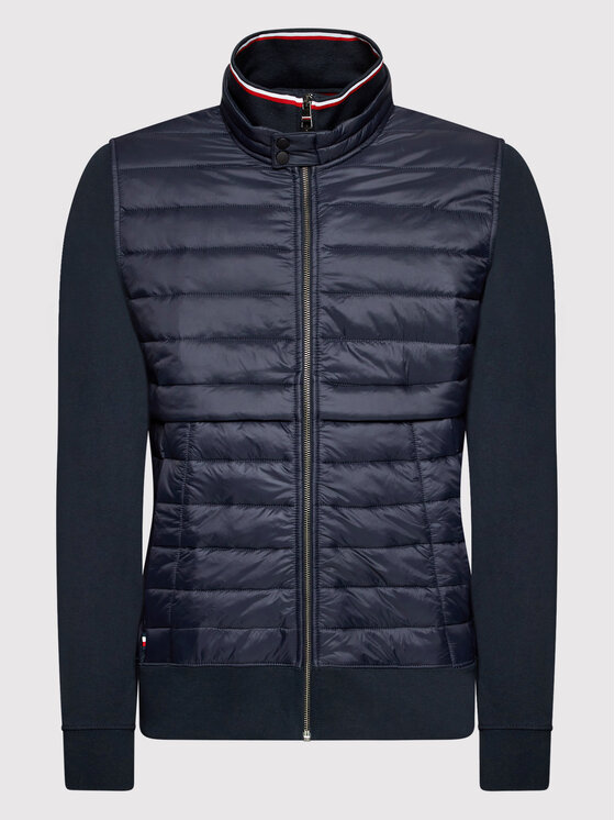 Tommy Hilfiger Tommy Hilfiger Kevad-sügis jope Mix Media MW0MW24250 Tumesinine Regular Fit