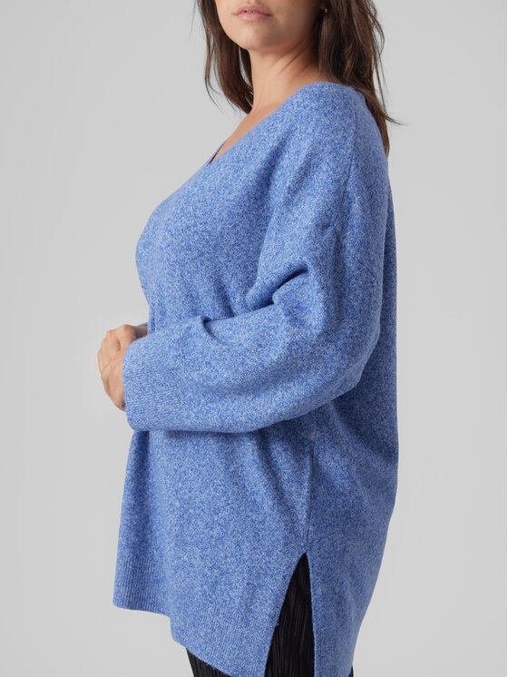 Vero Moda Curve Vero Moda Curve Sveter 10297266 Modrá Regular Fit