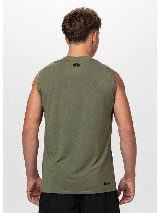 PITBULL PITBULL Koszulka techniczna Casual Sport HILLTOP Zielony Regular Fit