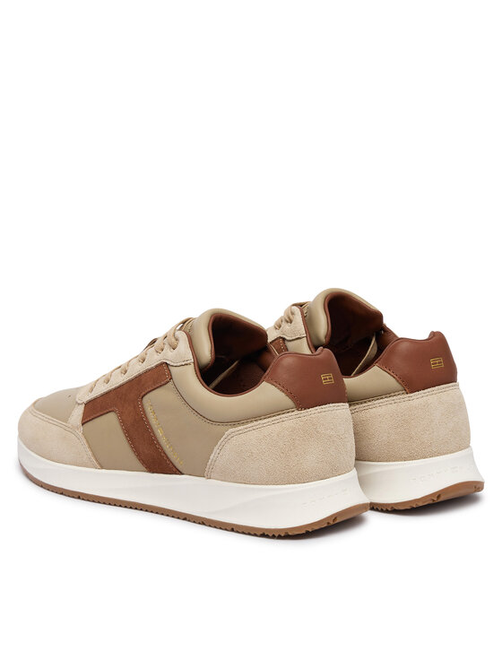 Tommy Hilfiger Tommy Hilfiger Sneakers Elevated Hilfiger Mix Runner FM0FM06084 Beige