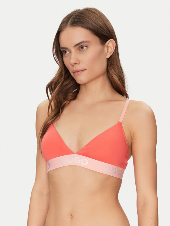 HUGO Podprsenka Bralette 50525383 Červená