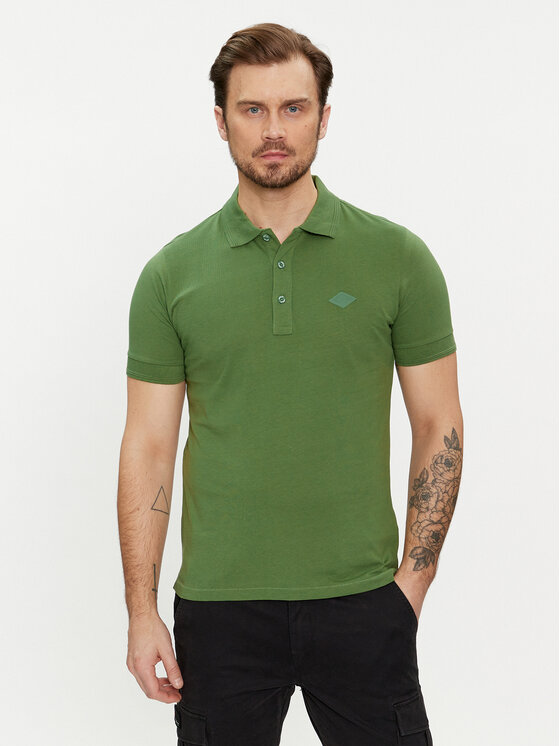 REPLAY Replay Тениска с яка и копчета M6548.000.23070 Зелен Regular Fit