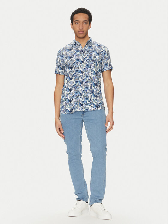 Blend Blend Koszula 20717692 Niebieski Regular Fit