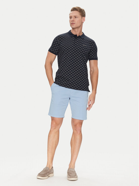JOOP! JOOP! Medžiaginiai šortai 17 JT-80Capri-D 30045912 Mėlyna Slim Fit