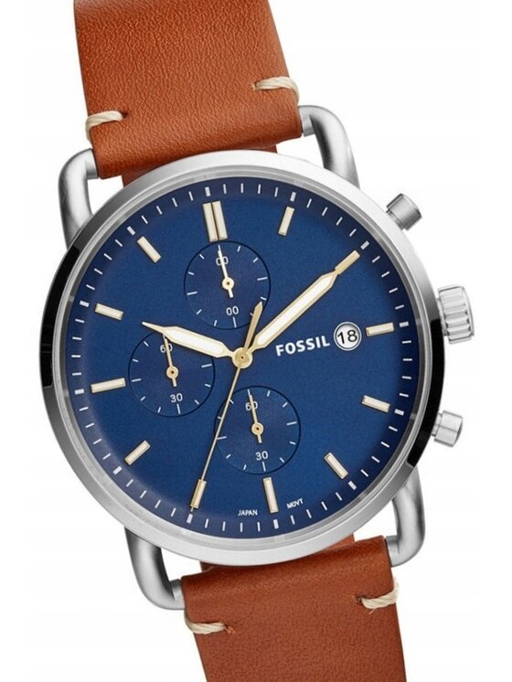Fossil Fossil Zegarek FS5401 Srebrny