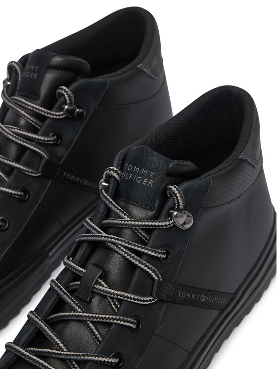 Tommy Hilfiger Tommy Hilfiger Sneakers Harlem Street Cleat Winter FM0FM05954 Schwarz