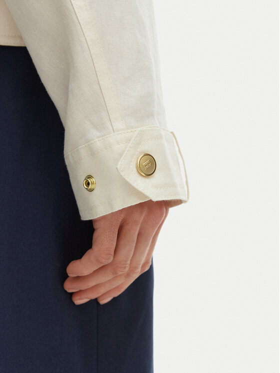 Tommy Hilfiger Tommy Hilfiger Bunda pro přechodné období WW0WW48616 Béžová Relaxed Fit