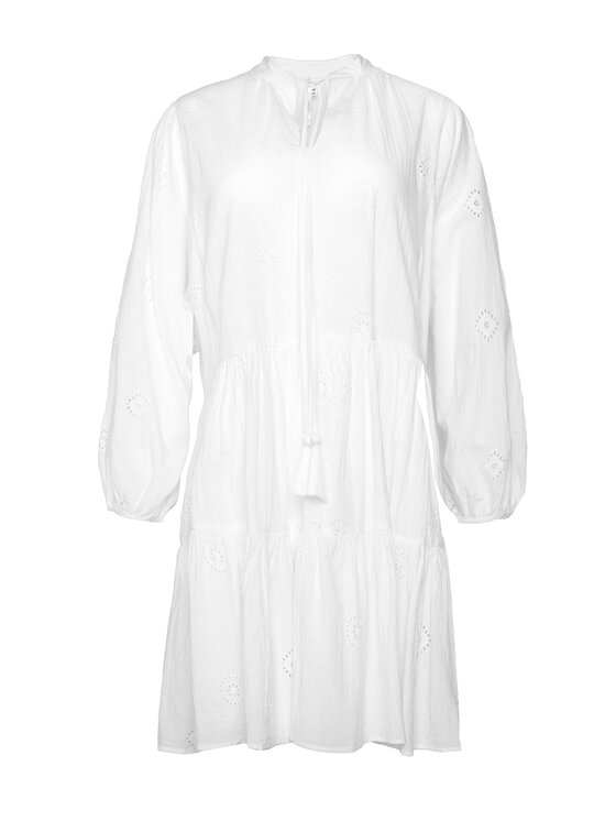 Seafolly Seafolly Sukienka letnia Embroidery 54155 Biały Regular Fit