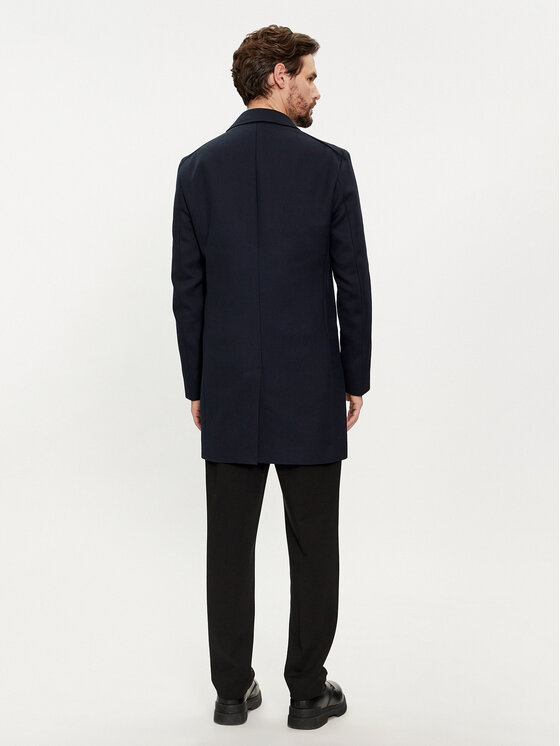 BOSS Boss Płaszcz przejściowy H-Hyde-Bib-234 50511975 Granatowy Slim Fit