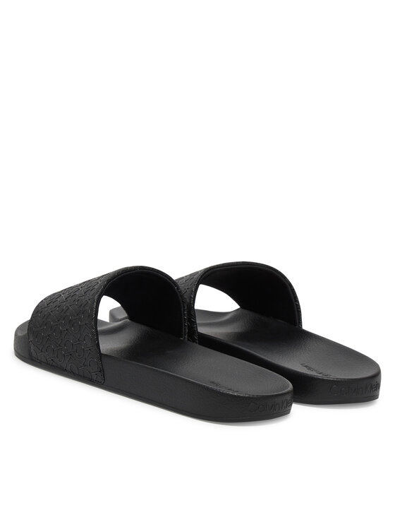 Calvin Klein Calvin Klein Papucs Pool Slide Mono HM0HM01968 Fekete