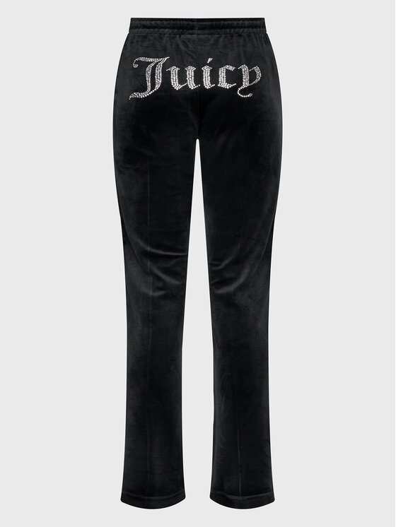Juicy Couture Juicy Couture Спортивні штани Tina JCAPW045 Чорний Regular Fit