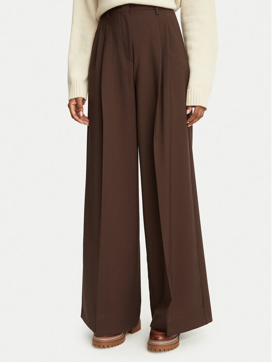 Weekend Max Mara Weekend Max Mara Stoffhose Adelfi 2625136032 Braun Regular Fit