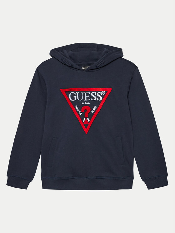 Guess Mikina L4RQ23 KAD74 Tmavomodrá Regular Fit