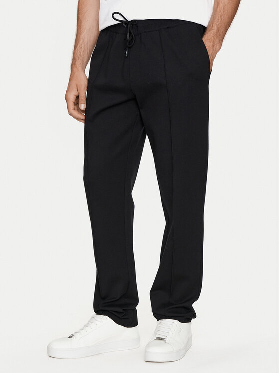 Guess Guess Штани з тканини M3YB18 KBT22 Чорний Regular Fit