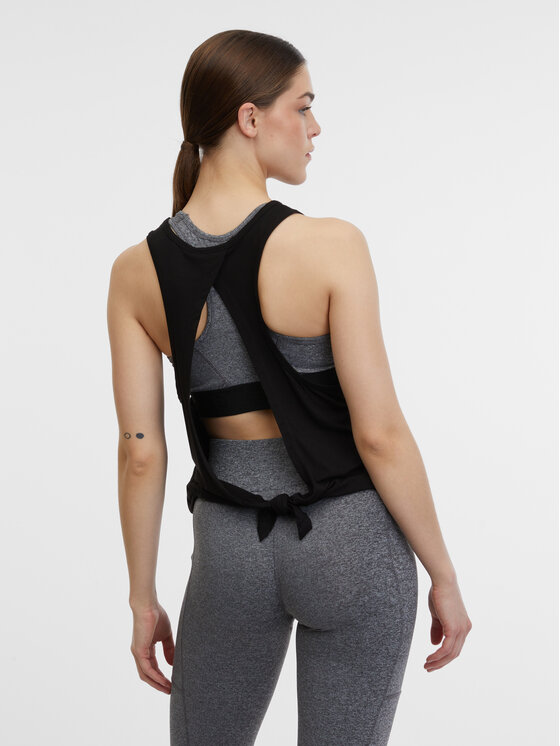 Orsay Orsay Top 1000242X6666__S Czarny Regular Fit