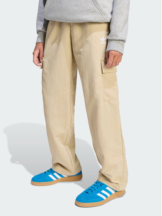 adidas adidas Spodnie materiałowe 155651 Beżowy Regular Fit
