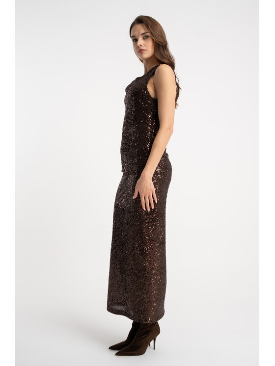 CLICK CLICK Φούστα 50-732 Μπορντό Fitted Fit