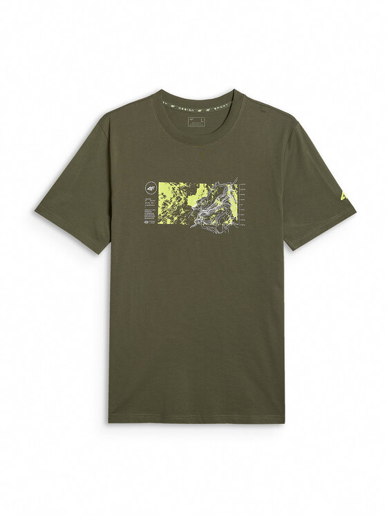 4F 4F T-Shirt TREKKING Khaki Regular Fit