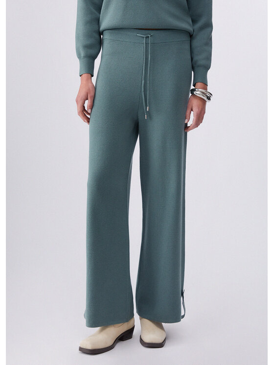 Liu Jo Liu Jo Spodnie materiałowe TA6047MS59L76009 Zielony Regular Fit