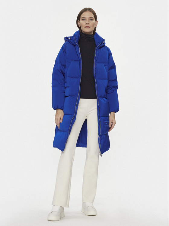 Tommy Hilfiger Tommy Hilfiger Daunenjacke Sateen WW0WW40834 Blau Relaxed Fit