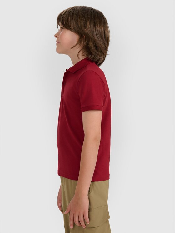 4F 4F Polo 4FJRAW25TPTSM0749-61S Rosso Regular Fit