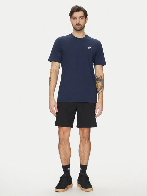 adidas adidas Tričko Trefoil Essentials JC9989 Tmavomodrá Regular Fit
